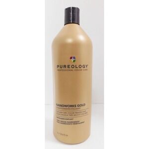 PUREOLOGY  Nano Works GOLD Conditioner Liter  33.8oz-  SEALED!!